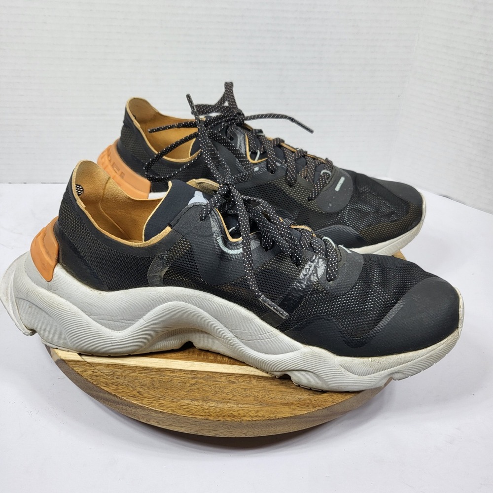 Sorel Women's 9 Kinetic RNEGD Float Sneakers Black Orange Chunky NL4699-010 - Picture 8 of 10